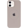 Чохол Silicone Case Full Protective (AA) with MagSafe для Apple iPhone 11 (6.1") Сірий / Light Grey