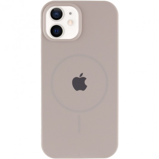 Чохол Silicone Case Full Protective (AA) with MagSafe для Apple iPhone 11 (6.1") Сірий / Light Grey - зображення 1 