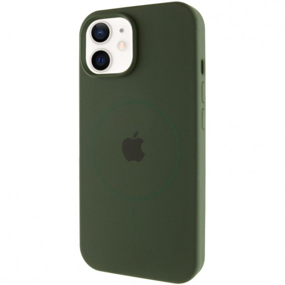 Чохол Silicone Case Full Protective (AA) with MagSafe для Apple iPhone 11 (6.1") Зелений / Cyprus Green