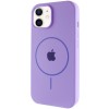 Чохол Silicone Case Full Protective (AA) with MagSafe для Apple iPhone 11 (6.1") Бузковий / Dasheen