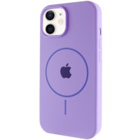 Чехол Silicone Case Full Protective (AA) with MagSafe для Apple iPhone 11 (6.1") Сиреневый / Dasheen