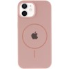 Чохол Silicone Case Full Protective (AA) with MagSafe для Apple iPhone 11 (6.1") Рожевий / Pink Sand