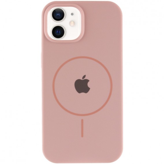 Чохол Silicone Case Full Protective (AA) with MagSafe для Apple iPhone 11 (6.1") Рожевий / Pink Sand