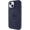 Чехол Silicone Case Full Protective (AA) with MagSafe для Apple iPhone 13 (6.1") Темно-синий / Midnight blue