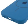 Чехол Silicone Case Full Protective (AA) with MagSafe для Apple iPhone 13 (6.1") Синий / Denim Blue