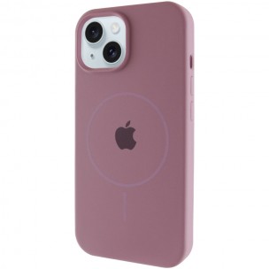 Чехол Silicone Case Full Protective (AA) with MagSafe для Apple iPhone 13 (6.1") Лиловый / Lilac Pride