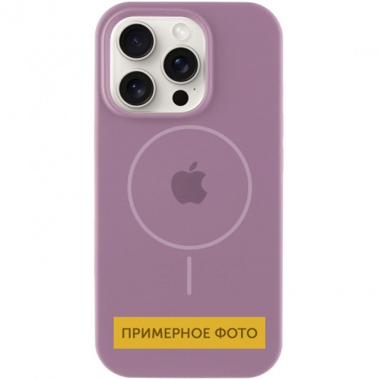 Чехол Silicone Case Full Protective (AA) with MagSafe для Apple iPhone 13 (6.1") Лиловый / Lilac Pride