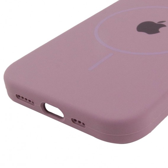 Чохол Silicone Case Full Protective (AA) with MagSafe для Apple iPhone 13 (6.1") Ліловий / Lilac Pride