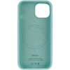 Чехол Silicone Case Full Protective (AA) with MagSafe для Apple iPhone 13 (6.1") Бирюзовый / Light Turquoise