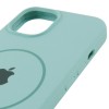 Чехол Silicone Case Full Protective (AA) with MagSafe для Apple iPhone 13 (6.1") Бирюзовый / Light Turquoise