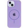 Чехол Silicone Case Full Protective (AA) with MagSafe для Apple iPhone 13 (6.1") Сиреневый / Dasheen
