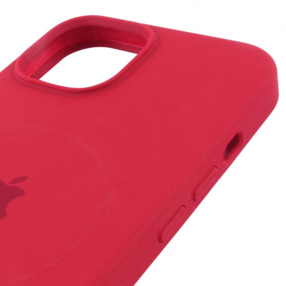 Чехол Silicone Case Full Protective (AA) with MagSafe для Apple iPhone 13 (6.1") Красный / Deep Red