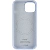 Чехол Silicone Case Full Protective (AA) with MagSafe для Apple iPhone 13 (6.1") Голубой / Lilac Blue