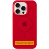 Чехол Silicone Case Full Protective (AA) with MagSafe для Apple iPhone 13 (6.1") Красный / Red