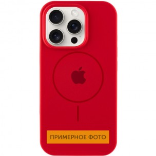Чехол Silicone Case Full Protective (AA) with MagSafe для Apple iPhone 13 (6.1") Красный / Red