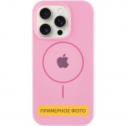 Чехол Silicone Case Full Protective (AA) with MagSafe для Apple iPhone 13 (6.1") Розовый / Light pink