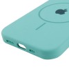 Чохол Silicone Case Full Protective (AA) with MagSafe для Apple iPhone 13 (6.1") Бірюзовий / Marine Green