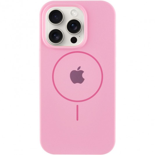 Чохол Silicone Case Full Protective (AA) with MagSafe для Apple iPhone 13 Pro (6.1") Рожевий / Light pink
