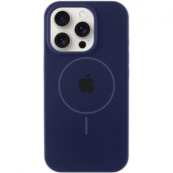 Чохол Silicone Case Full Protective (AA) with MagSafe для Apple iPhone 13 Pro Max (6.7") Темно-синій / Midnight blue