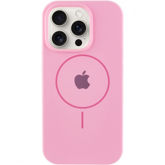 Чохол Silicone Case Full Protective (AA) with MagSafe для Apple iPhone 14 Pro Max (6.7") Рожевий / Light pink
