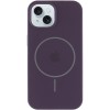 Чохол Silicone Case Full Protective (AA) with MagSafe для Apple iPhone 15 (6.1") Фіолетовий / Elderberry