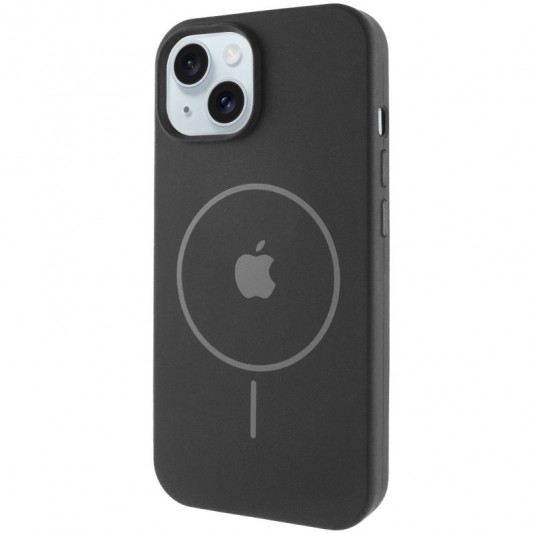 Чохол Silicone Case Full Protective (AA) with MagSafe для Apple iPhone 15 (6.1") Чорний / Black