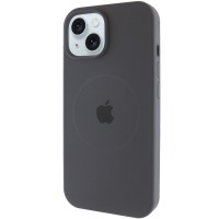 Чохол Silicone Case Full Protective (AA) with MagSafe для Apple iPhone 15 (6.1") Сірий / Dark Gray