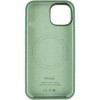 Чохол Silicone Case Full Protective (AA) with MagSafe для Apple iPhone 15 (6.1") Зелений / Pine green