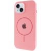 Чохол Silicone Case Full Protective (AA) with MagSafe для Apple iPhone 15 (6.1") Рожевий / Light pink