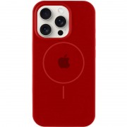 Чохол Silicone Case Full Protective (AA) with MagSafe для Apple iPhone 15 Pro Max (6.7") Червоний / Deep Red