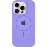 Чехол Silicone Case Full Protective (AA) with MagSafe для Apple iPhone 15 Pro Max (6.7") Сиреневый / Lilac