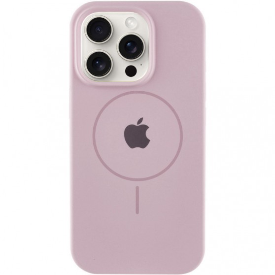 Чехол Silicone Case Full Protective (AA) with MagSafe для Apple iPhone 16 Pro (6.3") Розовый / Pink Sand