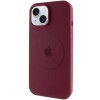 Чохол Silicone Case Full Protective (AA) with MagSafe для Apple iPhone 14 (6.1") Бордовий / Plum
