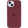 Чохол Silicone Case Full Protective (AA) with MagSafe для Apple iPhone 14 (6.1") Бордовий / Plum