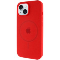 Чехол Silicone Case Full Protective (AA) with MagSafe для Apple iPhone 14 (6.1") Красный / Red