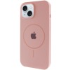 Чехол Silicone Case Full Protective (AA) with MagSafe для Apple iPhone 14 (6.1") Розовый / Pink Sand