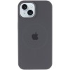 Чехол Silicone Case Full Protective (AA) with MagSafe для Apple iPhone 14 (6.1") Серый / Dark Gray