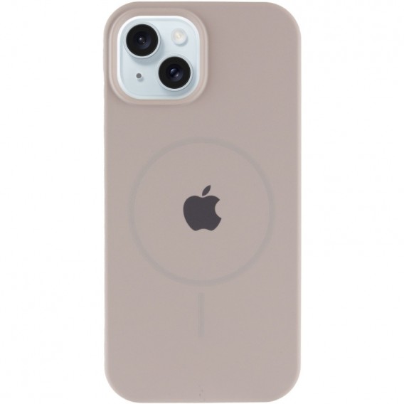 Чехол Silicone Case Full Protective (AA) with MagSafe для Apple iPhone 14 (6.1") Серый / Light Grey