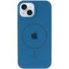 Чехол Silicone Case Full Protective (AA) with MagSafe для Apple iPhone 14 (6.1") Синий / Denim Blue