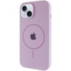 Чохол Silicone Case Full Protective (AA) with MagSafe для Apple iPhone 14 (6.1") Бузковий / Lilac
