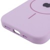 Чохол Silicone Case Full Protective (AA) with MagSafe для Apple iPhone 14 (6.1") Бузковий / Lilac