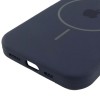 Чехол Silicone Case Full Protective (AA) with MagSafe для Apple iPhone 14 (6.1") Темно-синий / Midnight blue