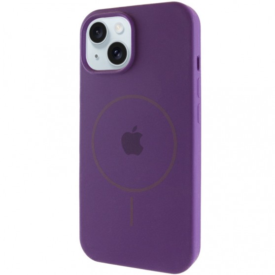 Чехол Silicone Case Full Protective (AA) with MagSafe для Apple iPhone 14 (6.1") Фиолетовый / Amethyst