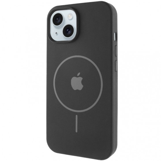Чехол Silicone Case Full Protective (AA) with MagSafe для Apple iPhone 14 (6.1") Черный / Black