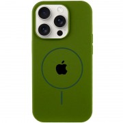 Чехол Silicone Case Full Protective (AA) with MagSafe для Apple iPhone 11 Pro (5.8") Зеленый / Dark Olive
