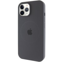 Чехол Silicone Case Full Protective (AA) with MagSafe для Apple iPhone 11 Pro Max (6.5") Серый / Dark Gray