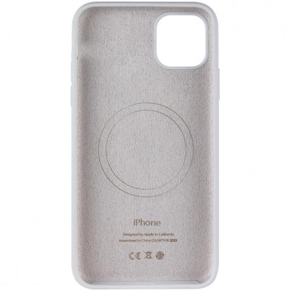 Чохол для iPhone 11 Pro Max з MagSafe Silicone Case Full Protective (White)
