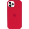 Чохол Silicone Case Full Protective (AA) with MagSafe для Apple iPhone 12 Pro / 12 (6.1") Червоний / Deep Red