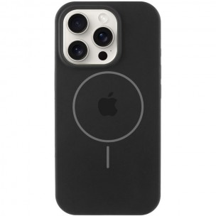 Чехол Silicone Case Full Protective (AA) with MagSafe для Apple iPhone 12 Pro / 12 (6.1") Черный / Black