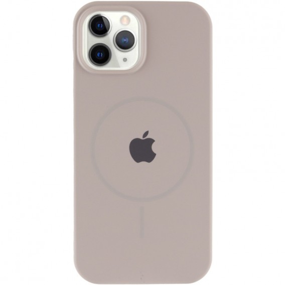 Чохол Silicone Case Full Protective (AA) with MagSafe для Apple iPhone 12 Pro / 12 (6.1") Сірий / Light Grey